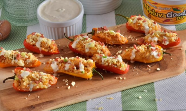 Buffalo Chicken Jalapeño Poppers